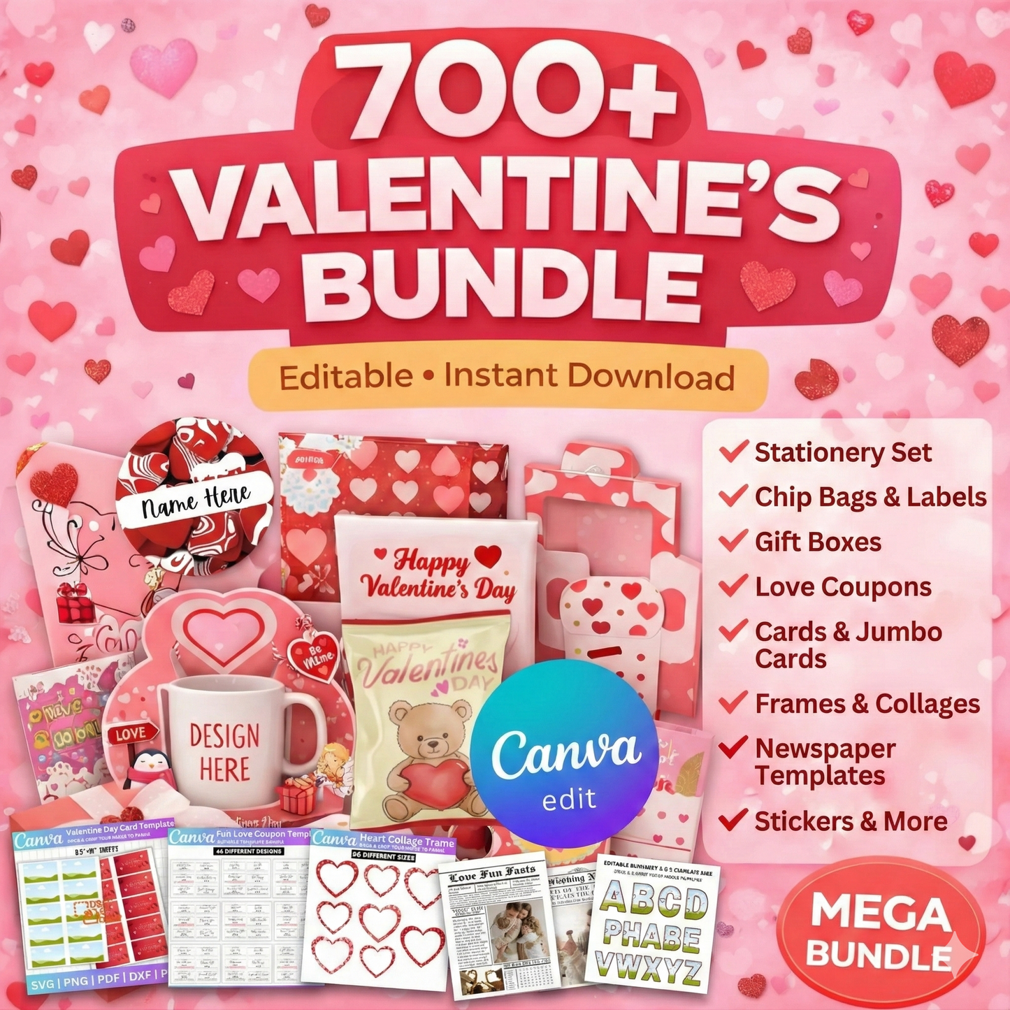 VALENTINE'S Bundle ❤️ (700+ Designs)